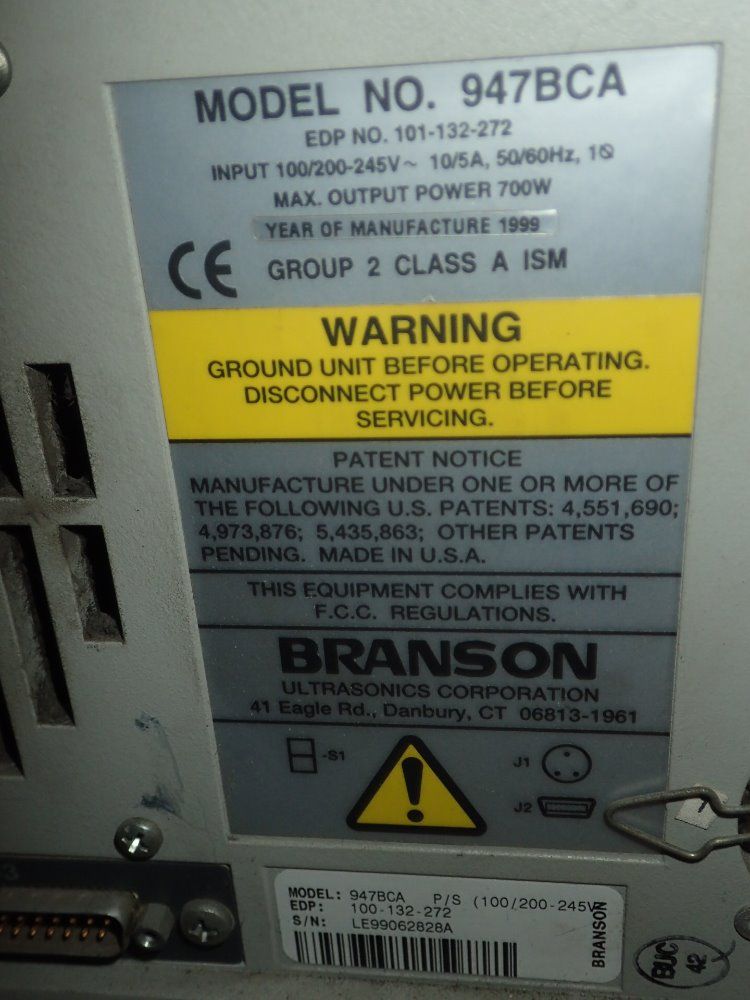 Branson/amtech Control