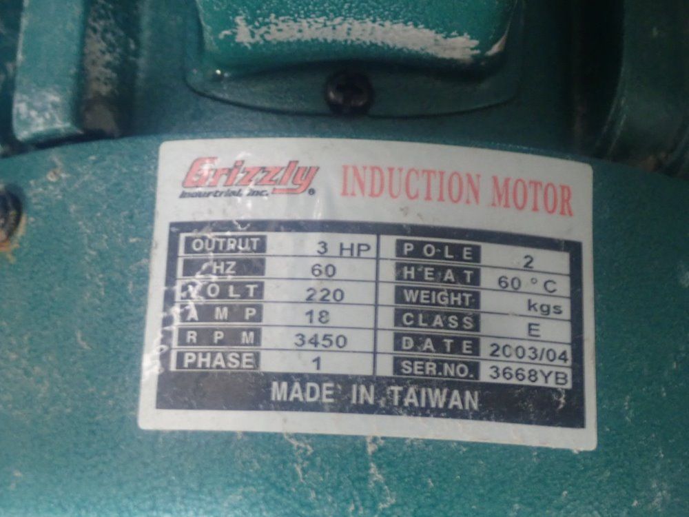 Grizzly 3 Hp Dust Collector