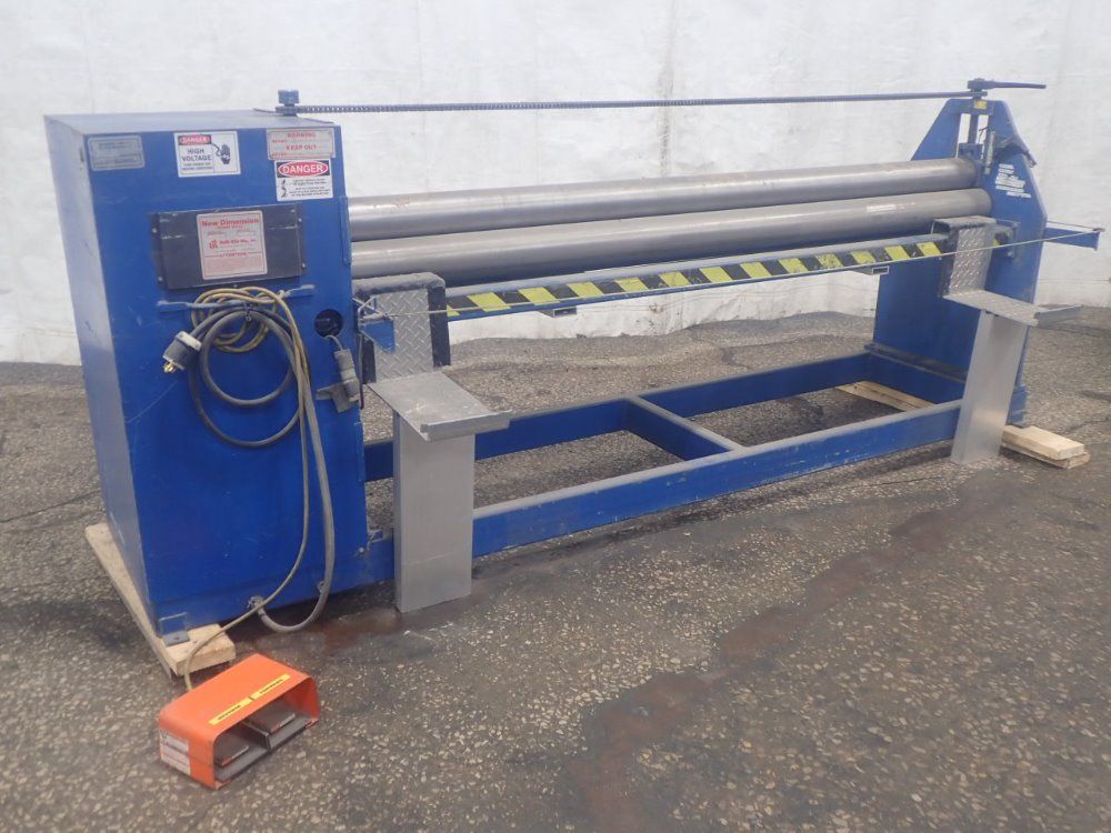 New Dimension/built-rite 98"/8ft-12 Ga. Mild Steel S8.105noe Power Bending Rolls - S8.105noe