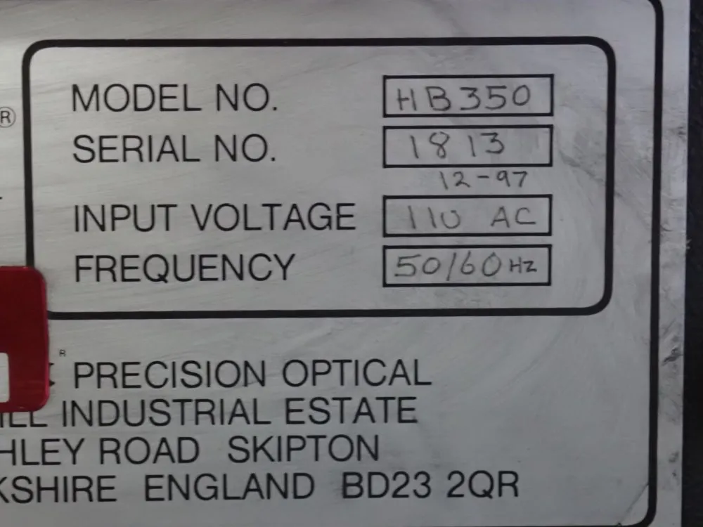 Starrett 14" Hb350 Optical Comparator - Hb350