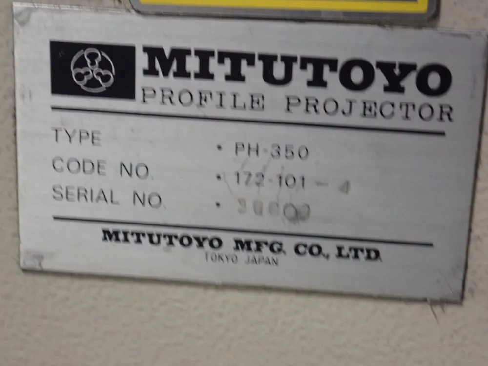 Mitutoyo 13" Ph-350 Optical Comparator - Ph-350