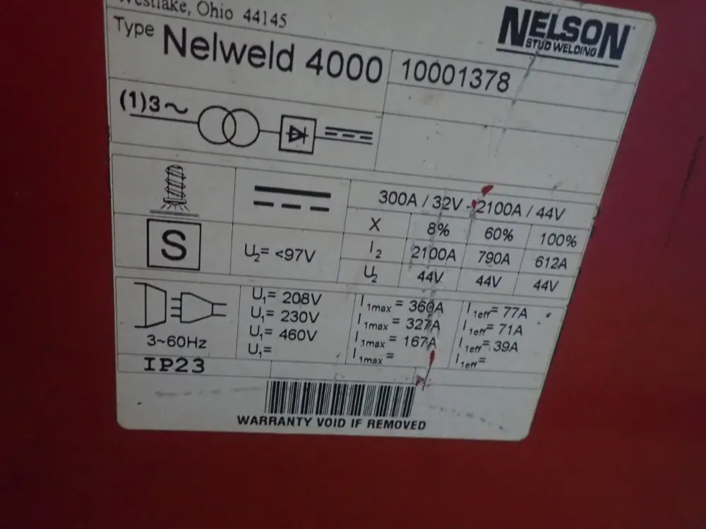 Nelson Stud Welder