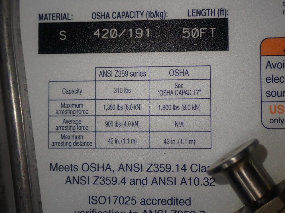Dbi/sala Fall Arrester
