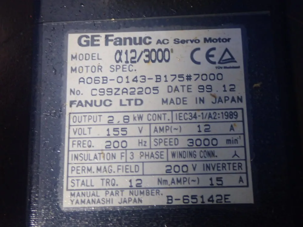Ge Fanuc Ac Servo Motor