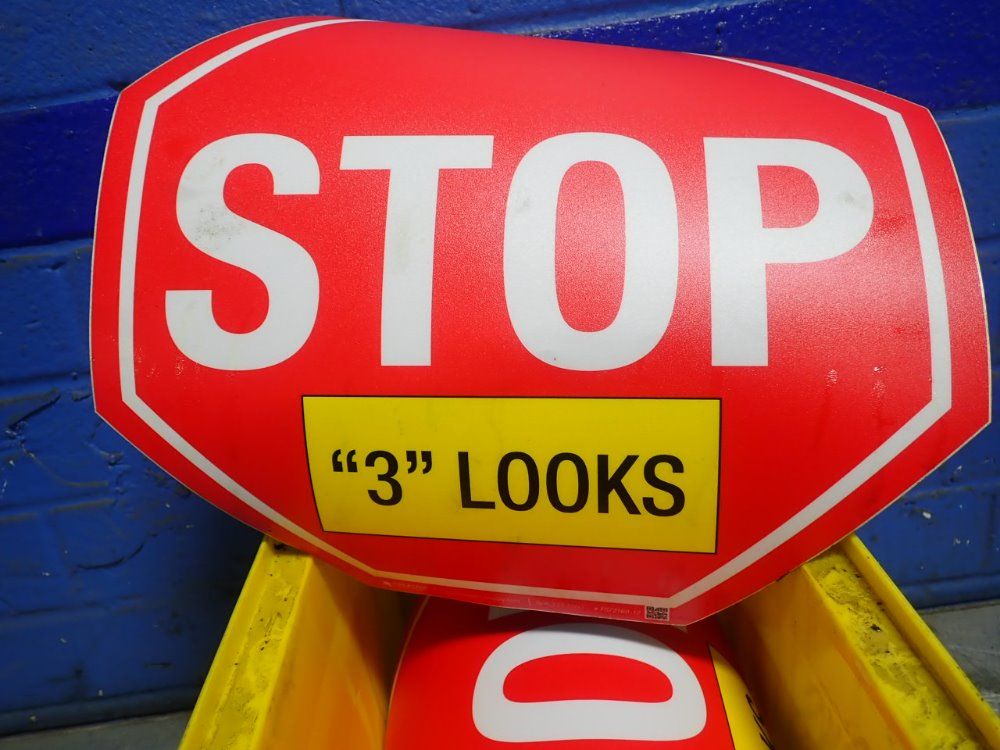 Creative Adhesive Stop Signs