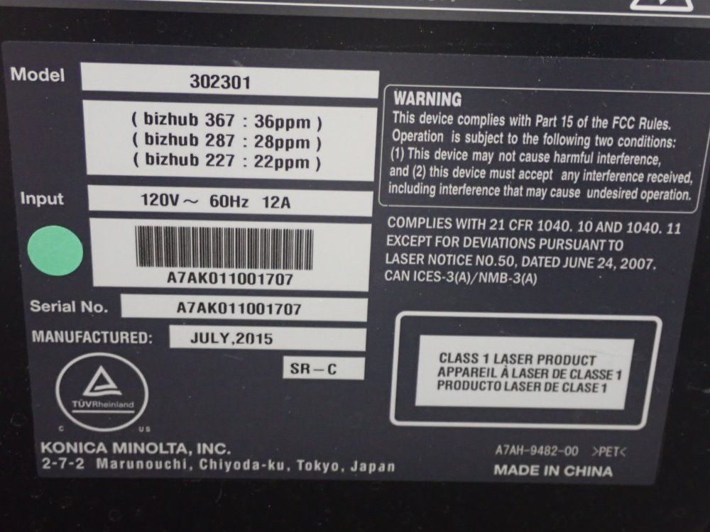 Konica Minolta Printer/copier