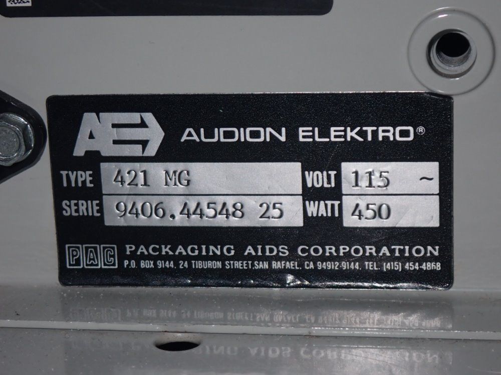 Packaging Aids Corp. Impulse Sealer - 421mg