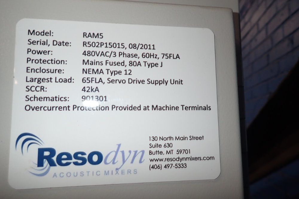 Resodyn Ram5 Acoustic Mixer - Ram5