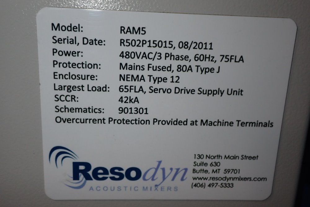 Resodyn Ram5 Acoustic Mixer - Ram5