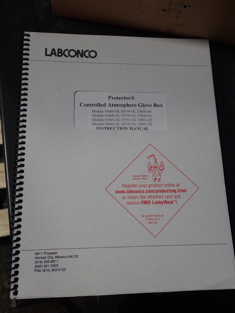 Labconco Controlled Atmoshphere Glove Box