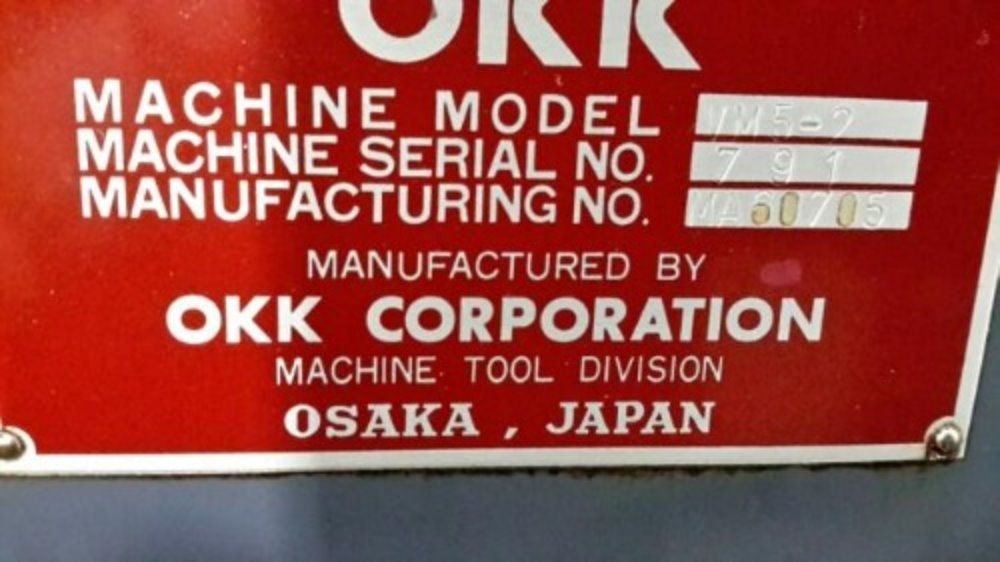 Okk Vm5-2 Vertical Machining Center - Vm5-2