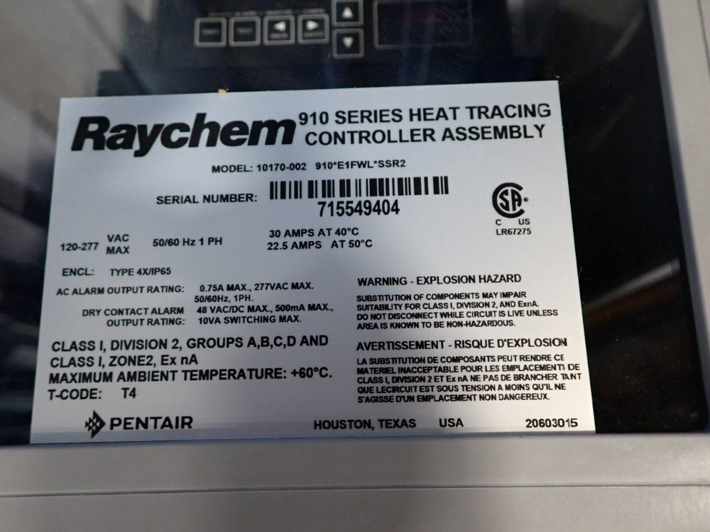 Raychem Heat Tracing Controller Assembly - 10170-002