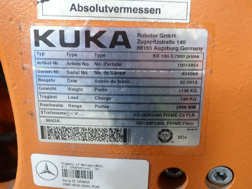 Kuka Robot - Kr 108 R2900 Prime