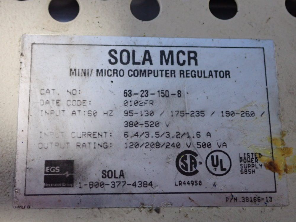 Sola Mcr Mini Micro Computer Regulator