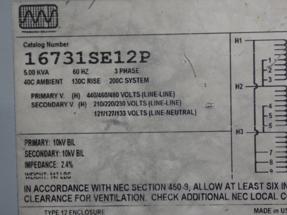 Engineered Solutions Transformer
