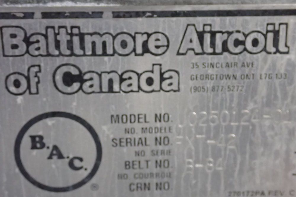 Baltimore Aircoil Co Cooling Tower - U0250124-01