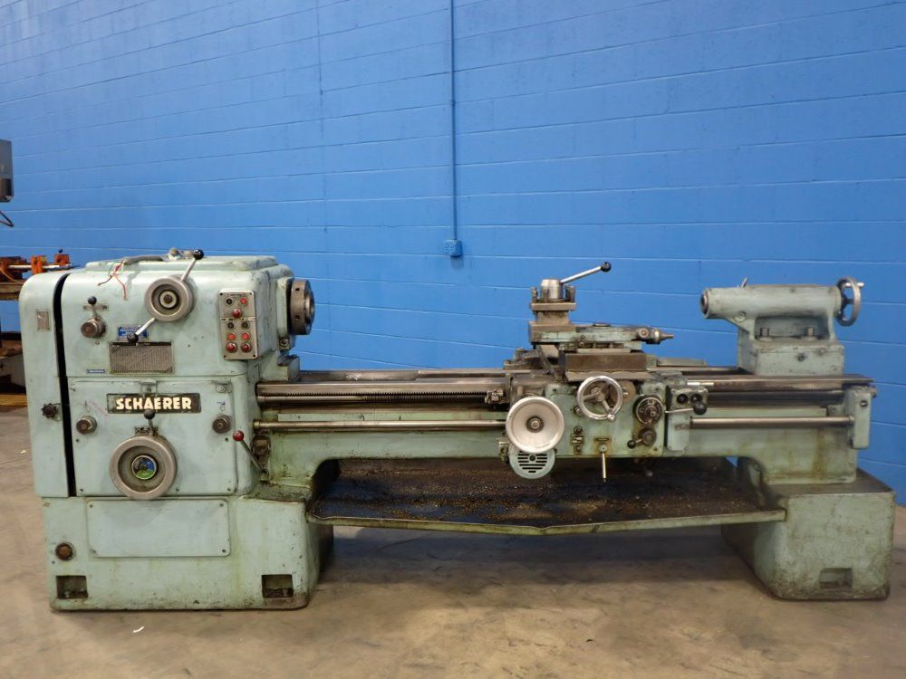 Schaerer Lathe Wsteadyrest  2 Chucks
