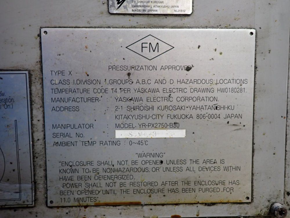 Yaskawa 22lb Paint Robot - Px2750