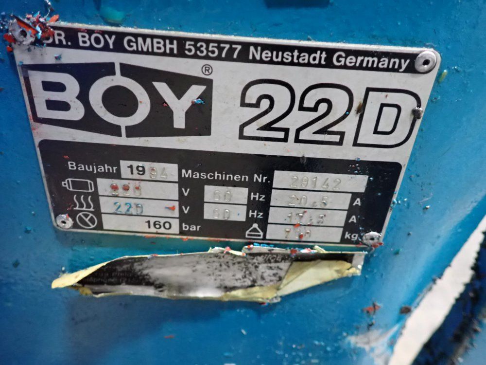 Boy Automatic Injection Molding Machine - 22d