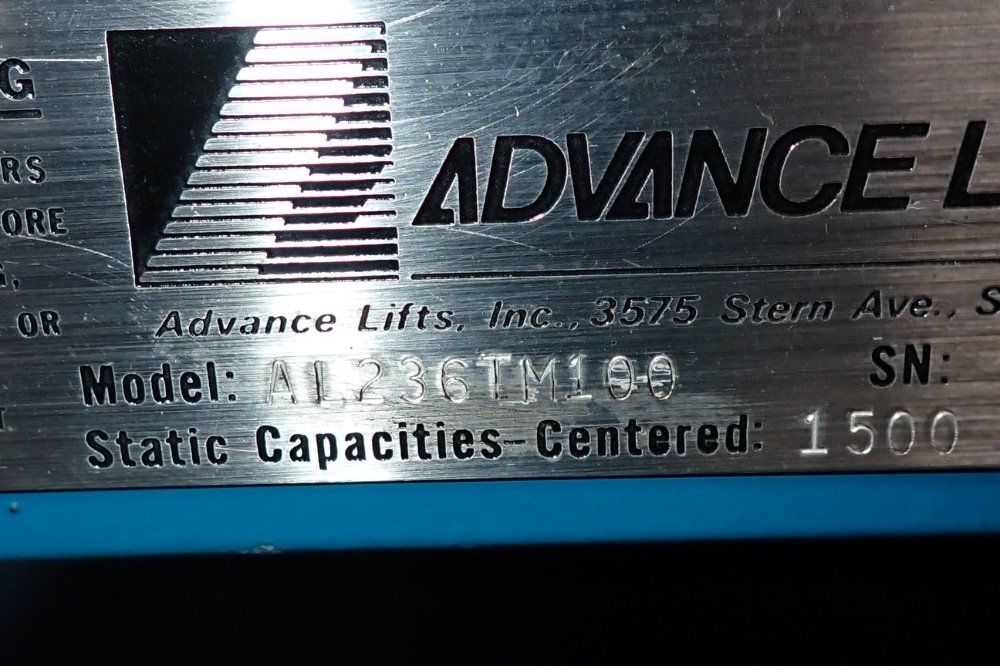 Advance Lifts 1500 Lbs Lift Table - Al236tm100