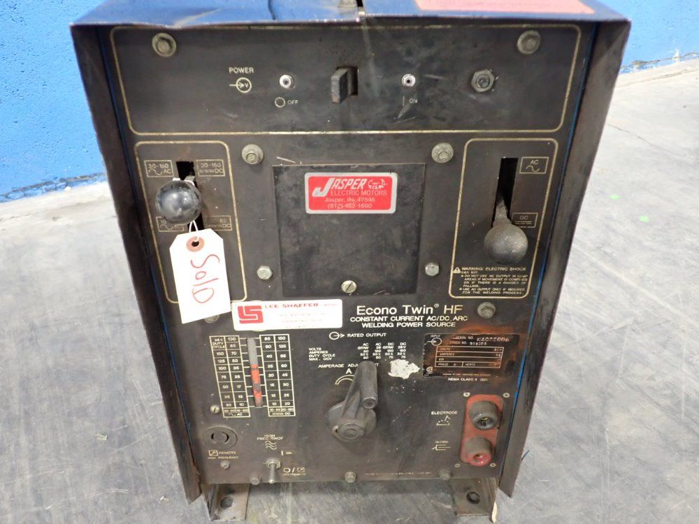 Jasper 6 Kw Welder - Econo Twin Hf