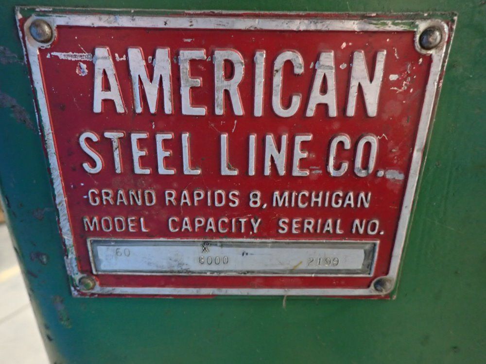 American Steel Line Co 6000# Decoiler - 60