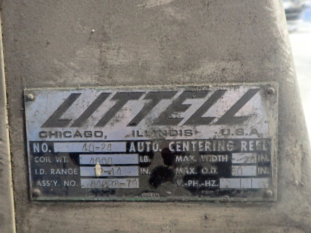Littell Max. Width: 24" Auto-centering Reel - 40-24