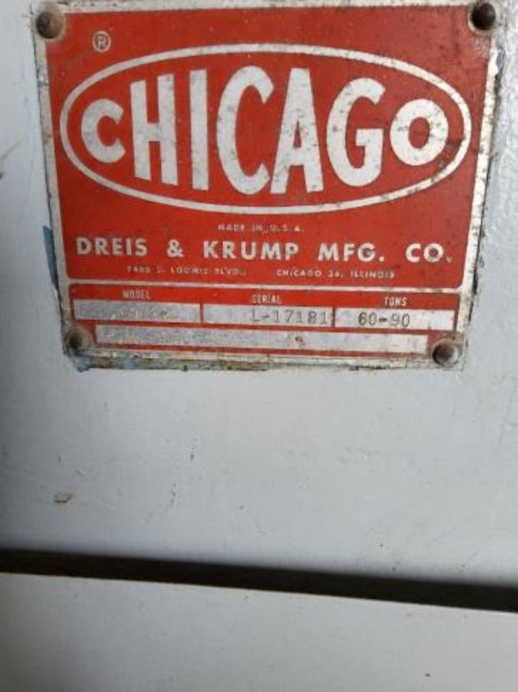 Chicago Dreis  Krump Press Brake