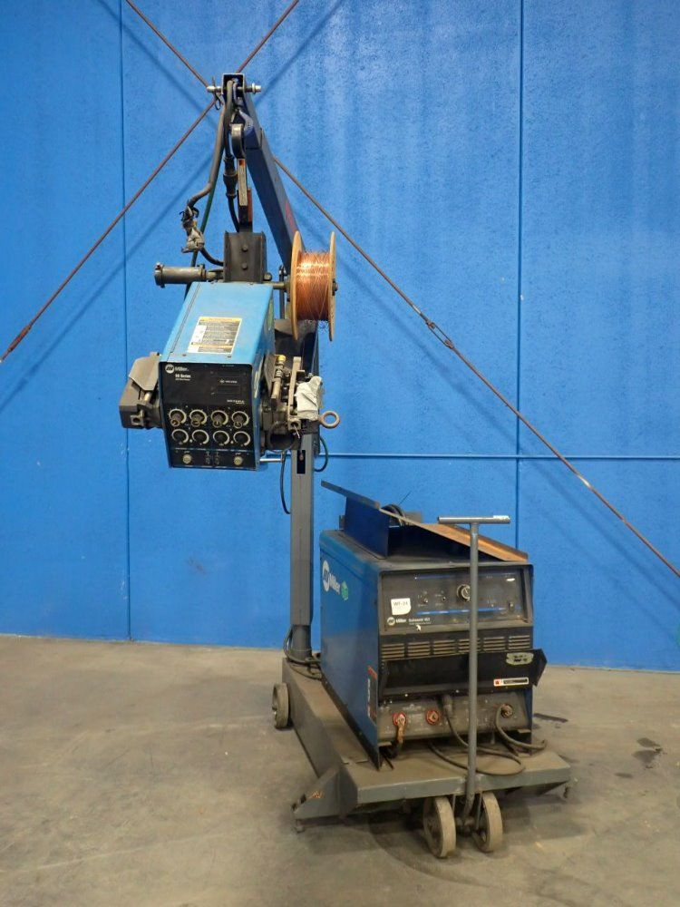 Miller 450 A Cv/dc Welder & Welding Boom - Deltaweld 452