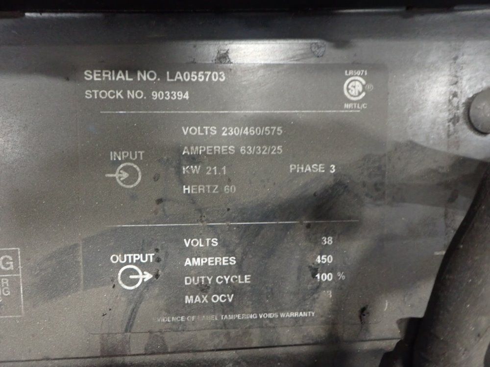 Miller 450 A Cv/dc Welder & Welding Boom - Deltaweld 452