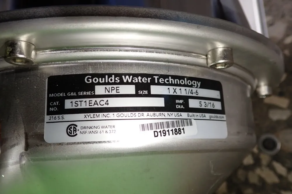 Goulds Water Technology 1 Hp Pump - Npe