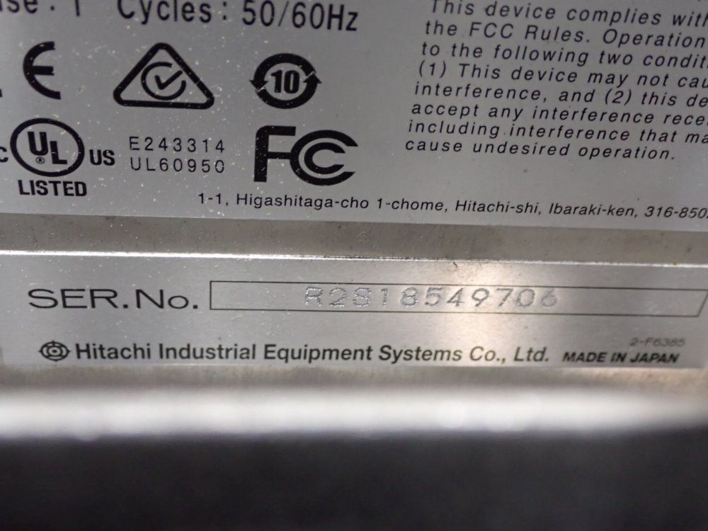 Hitachi 1.2a Inkjet Printer - Rx2-sd160w