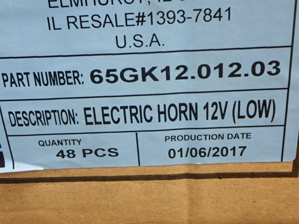 Seger 12v Electric Horn Low