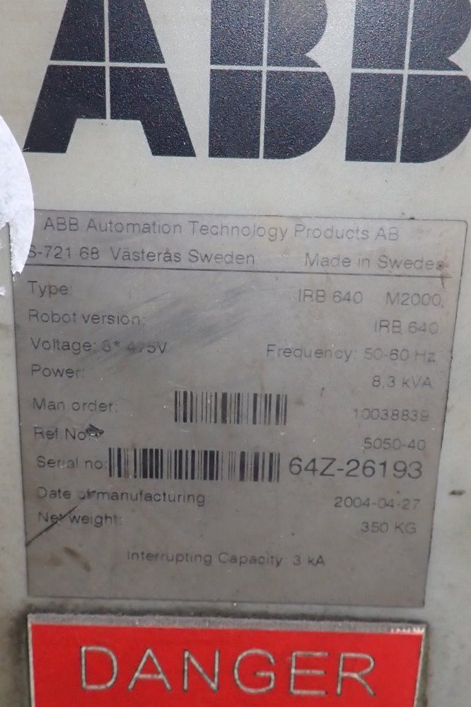 Abb Control - Irb 640 M2000