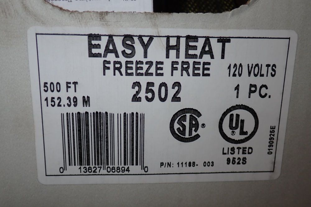 Easyheat 500 Ft Freeze Protection Cable - 2502