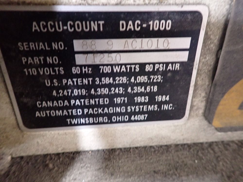 Accu Count Vibratory Feeder - Dac-1000