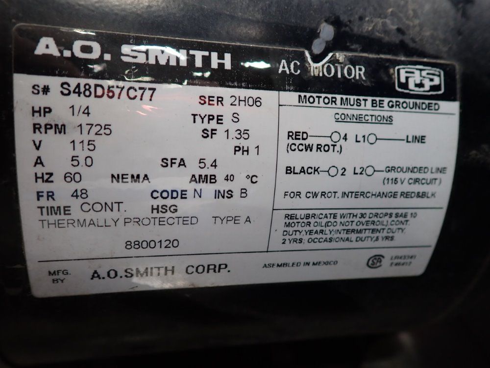 Equipment Manufacturing Corp 15gph Evap Rate, 120gal Capacity Water Evaporator - 120gss