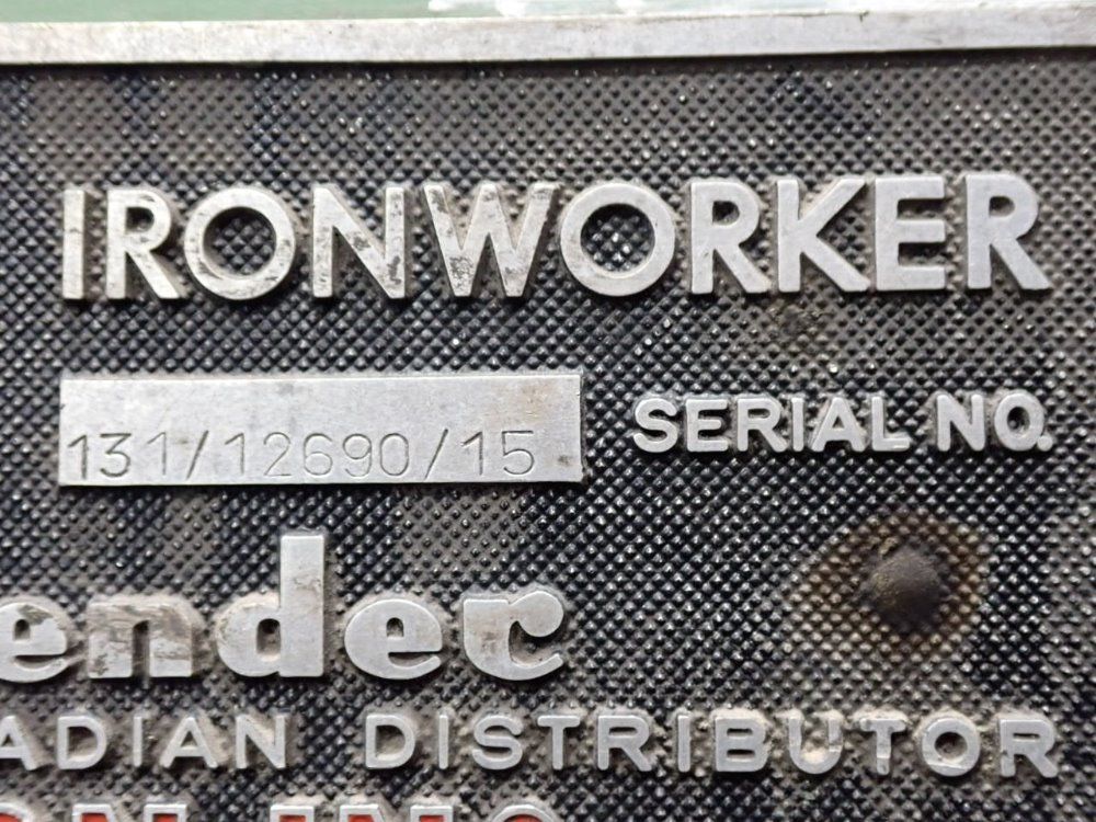 Mubea 38 Tons Ironworker - Kbl 0