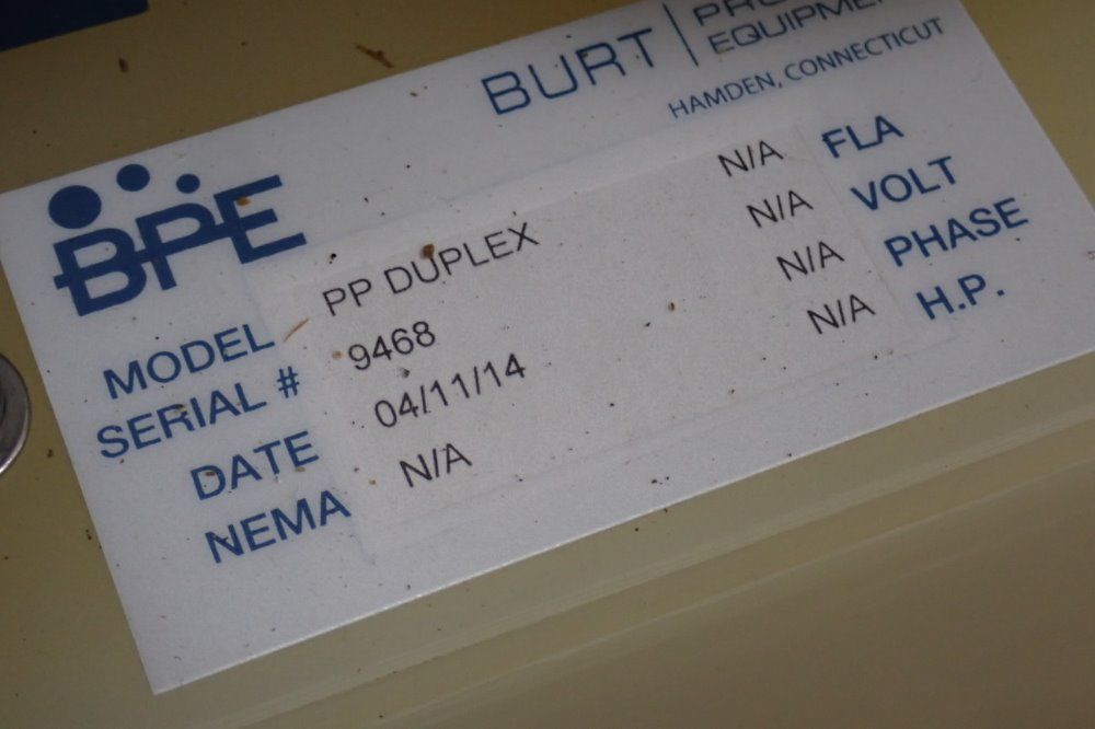 Aro/ingersoll Rand/burt Duplex Lift Station - Pp Duplex/lsf-170-s1pp