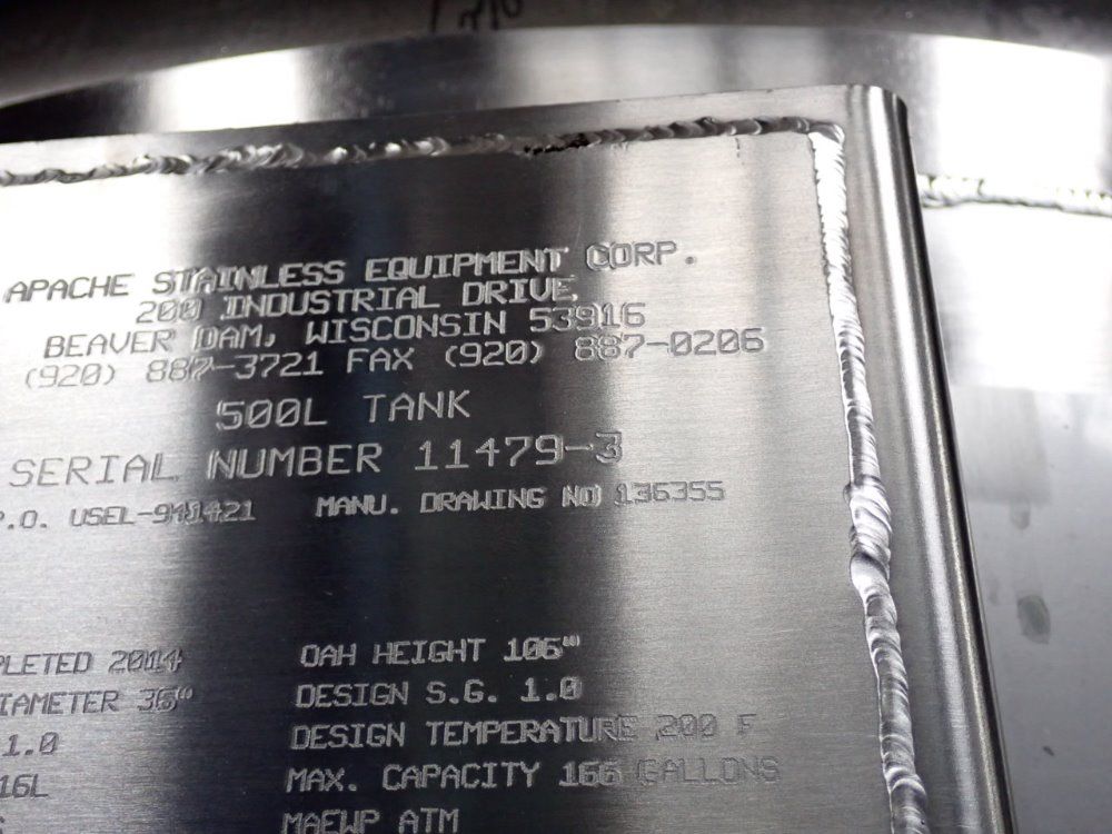 Apache 500 L S/s Tank