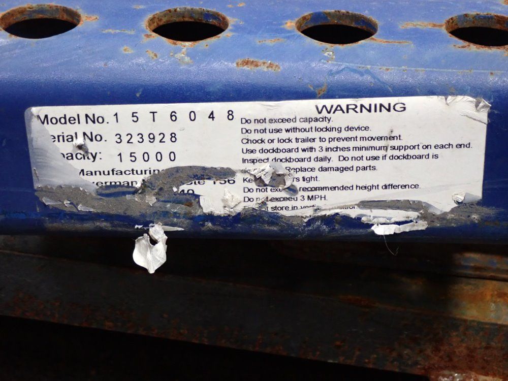 Bluff Manufacturing 15000lb, 54" Useable Width Dock Plate - 15t6048