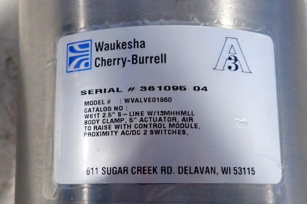 Waukesha Cherry-burrell Pump/valve - Wvalveo 1960