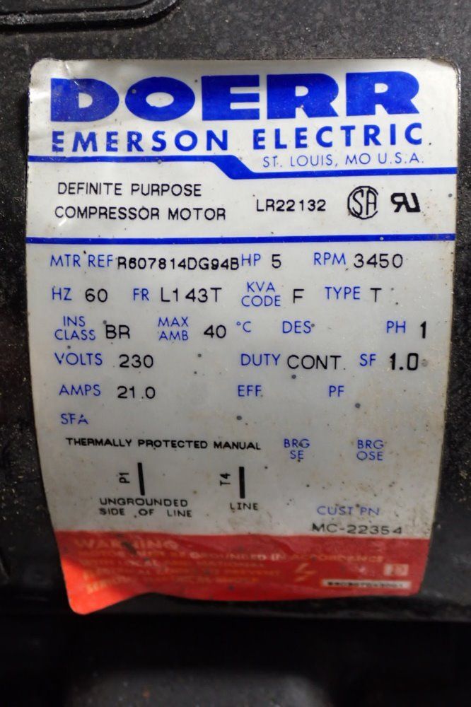 Doerr 5 Hp Compressor Motor