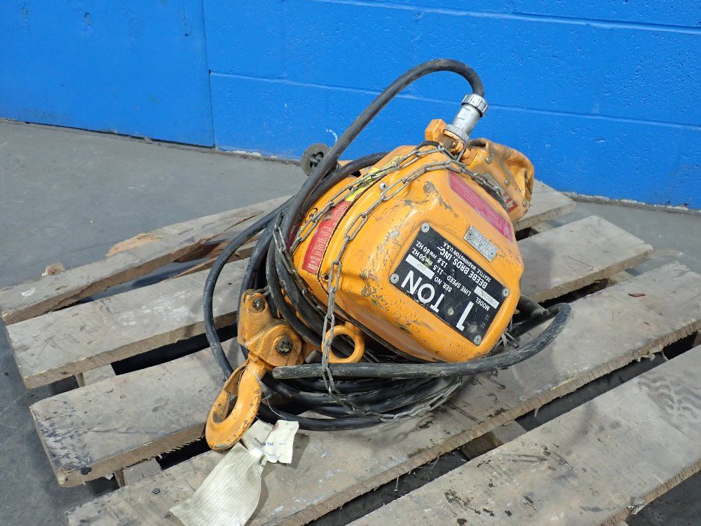Used Beebe Bros Chain Hoist HGR Industrial Surplus