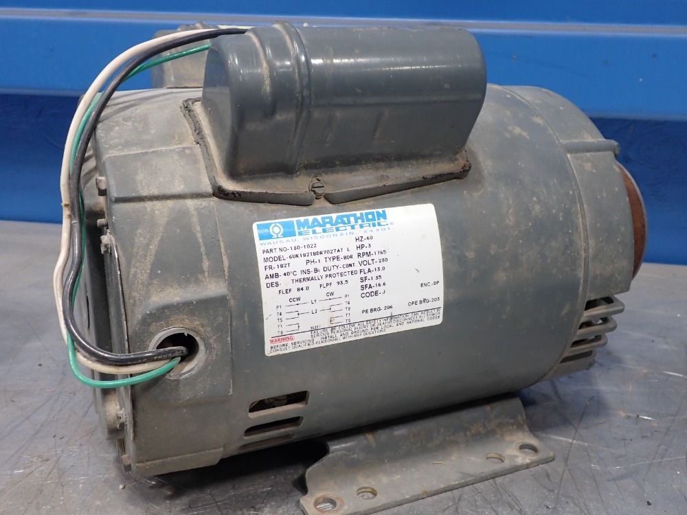 Used Marathon Electric Motor HGR Industrial Surplus