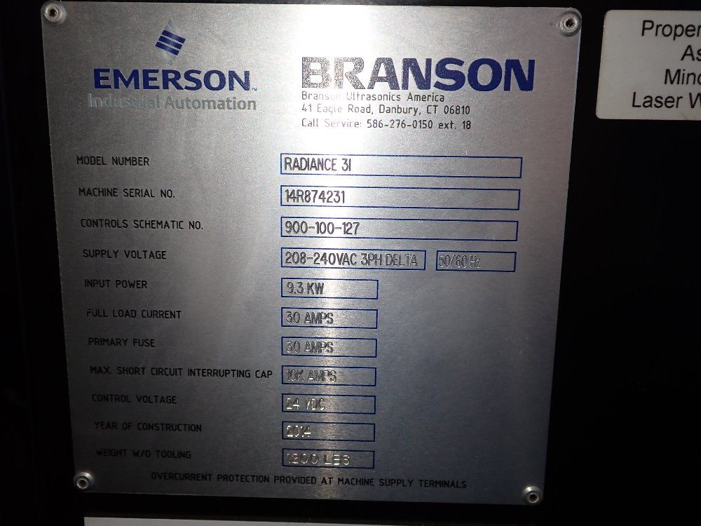 Branson Ultrasonic Welder