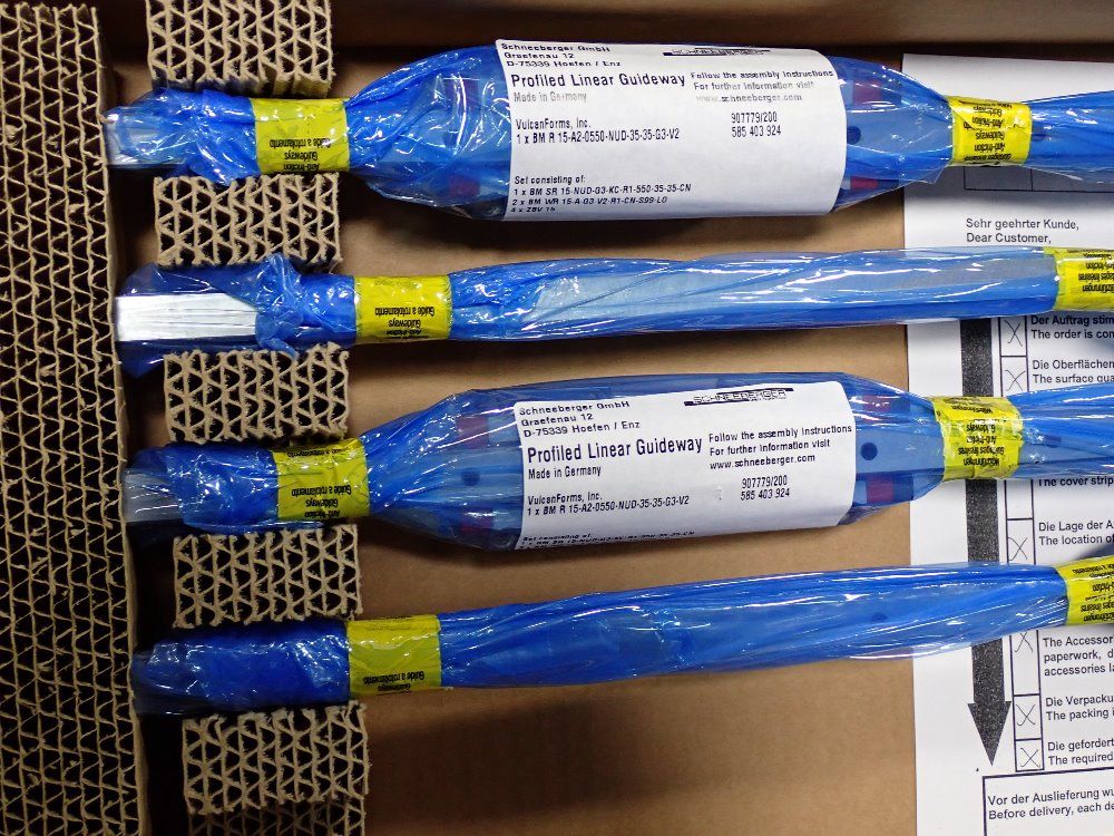 Used Schneeberger Linear Rails HGR Industrial Surplus