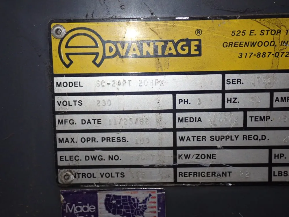 Advantage Chiller - Sc-2apt 20hfx