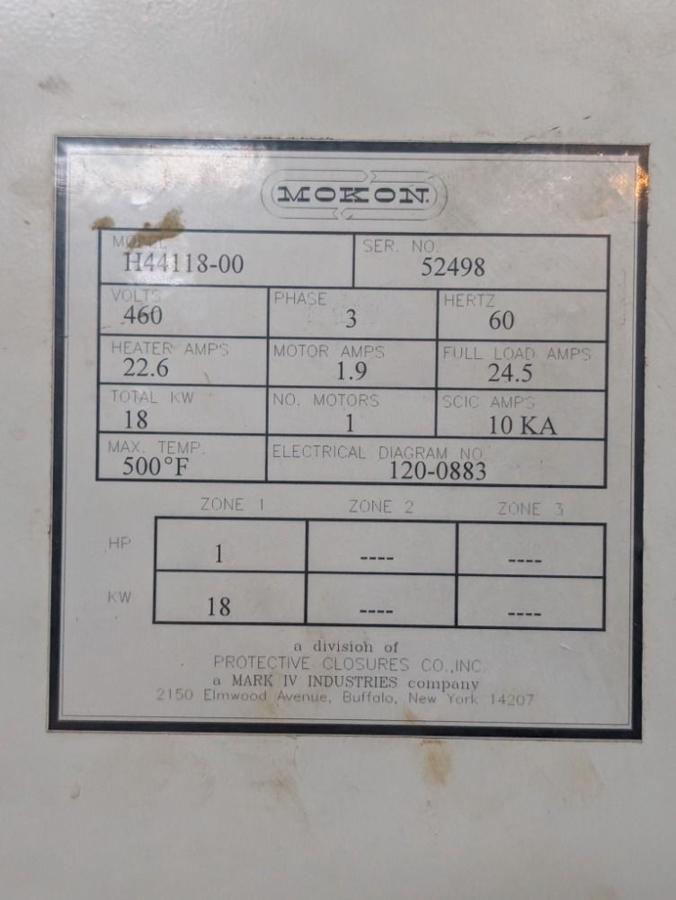 Mokon 18 Kw 18 Kw Mokon H44118-00 Hot Oil Unit - H44118-00