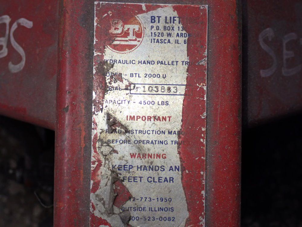 Bt Lif 15 Pallet Jack
